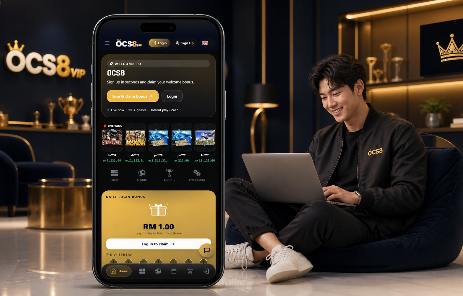 OCS8 mobile platform for VIP transfer